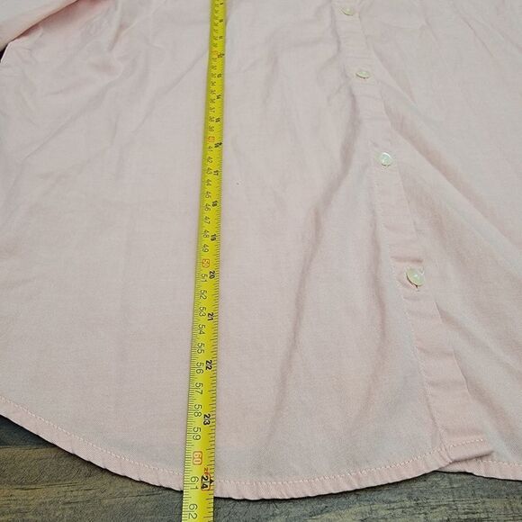 Old Navy Botton Down Light Pink Blouse 3/4 Sleeve 100% Cotton Women's Size XL - Picture 7 of 10